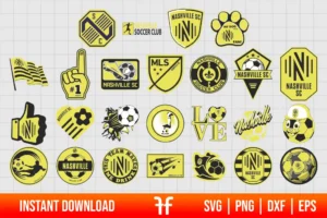 MLS Nashville SC Logo SVG Bundle