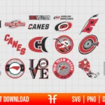NHL Carolina Hurricanes Logo SVG Bundle