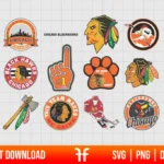 NHL Chicago Blackhawks Logo SVG Bundle