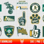 Oakland Athletics SVG Bundle