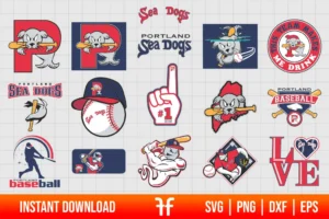 Portland Sea Dogs Logo SVG Bundle