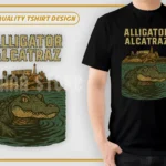 alligator alcatraz PNG Tshirt Design