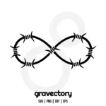 barbed wire infinity symbol svg free