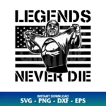 hulk hogan legends never die svg cricut