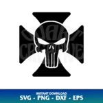 maltese cross punisher svg