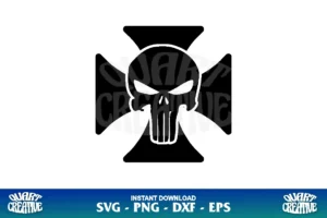 maltese cross punisher svg