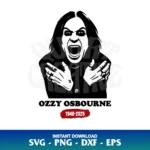 Ozzy Osbourne RIP SVG