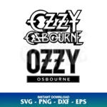 ozzy osbourne logo svg cricut