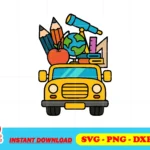 school truck clipart svg