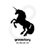 Unicorn Silhouette SVG Free