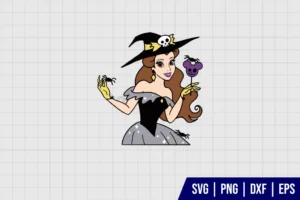 Belle Princess Halloween Svg Layered
