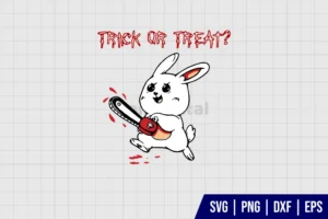 Bunny Trick Or Treat Halloween SVG