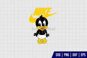 Daffy Duck Nike SVG Layered