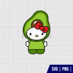 Hello Kitty Avocado SVG Files