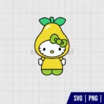 Hello Kitty Pear SVG