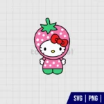 Hello Kitty Strawberry SVG Files