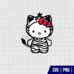 Hello Kitty Zebra Cute SVG