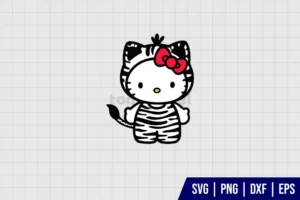 Hello Kitty Zebra Cute SVG