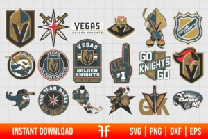 NHL Vegas Golden Knights Logo SVG Bundle