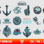 Seattle Kraken Logo SVG Bundle