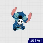 Stitch Hug Jack Skellington SVG