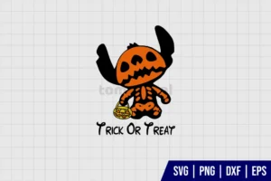 Stitch Trick Or Treat Halloween SVG