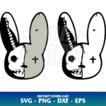 bad bunny skull svg cricut