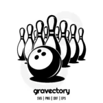 Bowling Clipart SVG Free