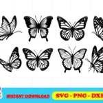butterfly clipart svg bundle