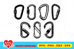 carabiner svg bundle