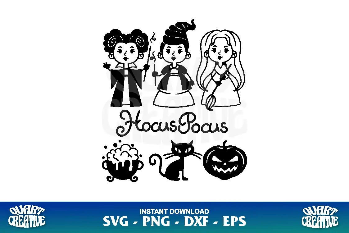 cute baby hocus pocus svg Cute Baby Hocus Pocus SVG - Image 1