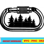 forest carabiner svg cricut