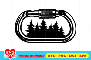 forest carabiner svg cricut