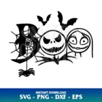 Halloween Boo Jack And Sally SVG Cricut