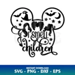 i smell children mickey head svg