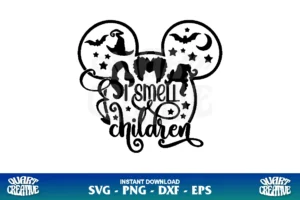 i smell children mickey head svg