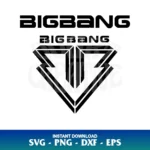 kpop bigbang logo svg cricut