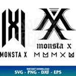 kpop monsta x logo svg cricut
