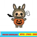 Labubu Pumpkin Costume SVG