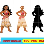 moana clipart svg layered