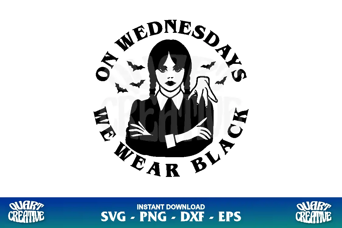 on wednesdays we wear black svg cricut on wednesdays we wear black svg cricut