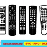 remote control svg bundle