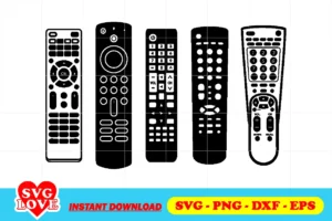 remote control svg bundle