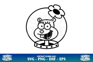 sandy spongebob svg cricut
