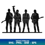 u2 silhouette svg cricut