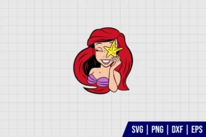 Ariel With The Starfish SVG