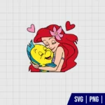 Ariel and Flounder SVG