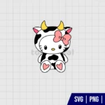 Cow Hello Kitty SVG