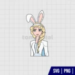 Elsa Bunny Ears SVG