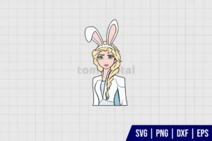 Elsa Bunny Ears SVG